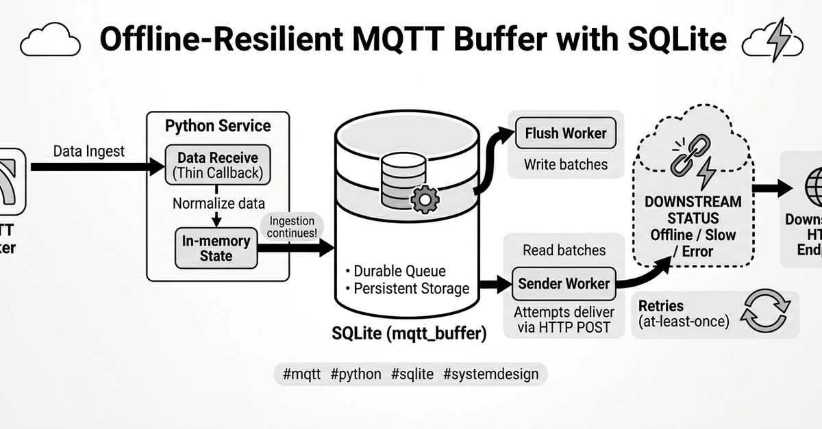 Thiết kế Bộ đệm MQTT chống mất kết nối với SQLite