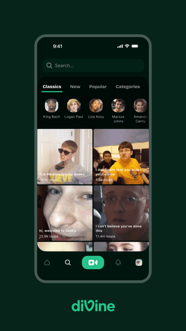 Tính năng tổng hợp video trên Divine
