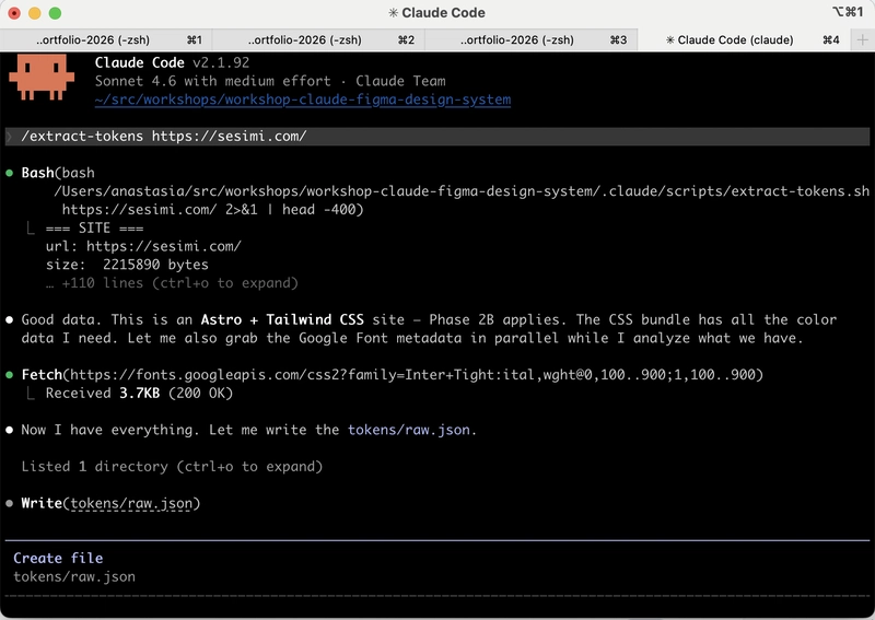 Quá trình trích xuất token
