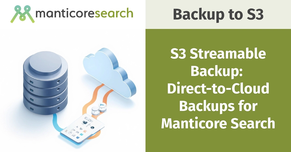 S3 Streamable Backup: Sao lưu trực tiếp lên đám mây cho Manticore Search