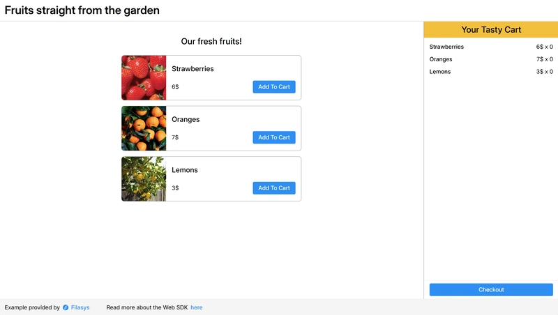 Giao diện trang web mẫu