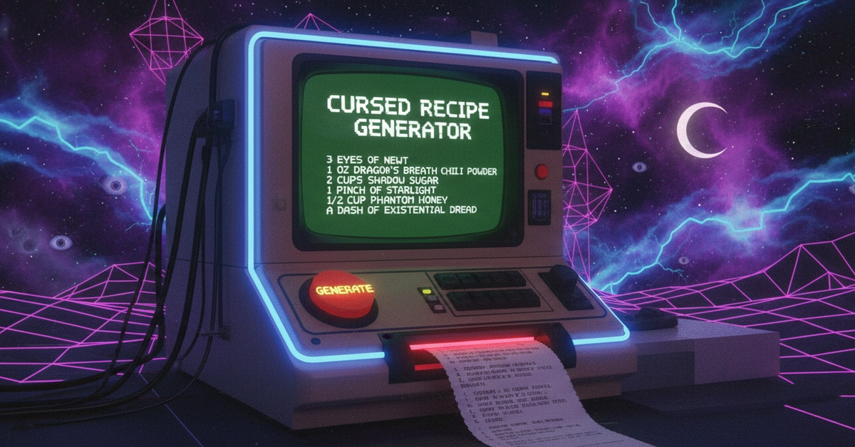 Dark Dish Lab: Trình tạo công thức nấu ăn "bị ám ảnh" dùng AI