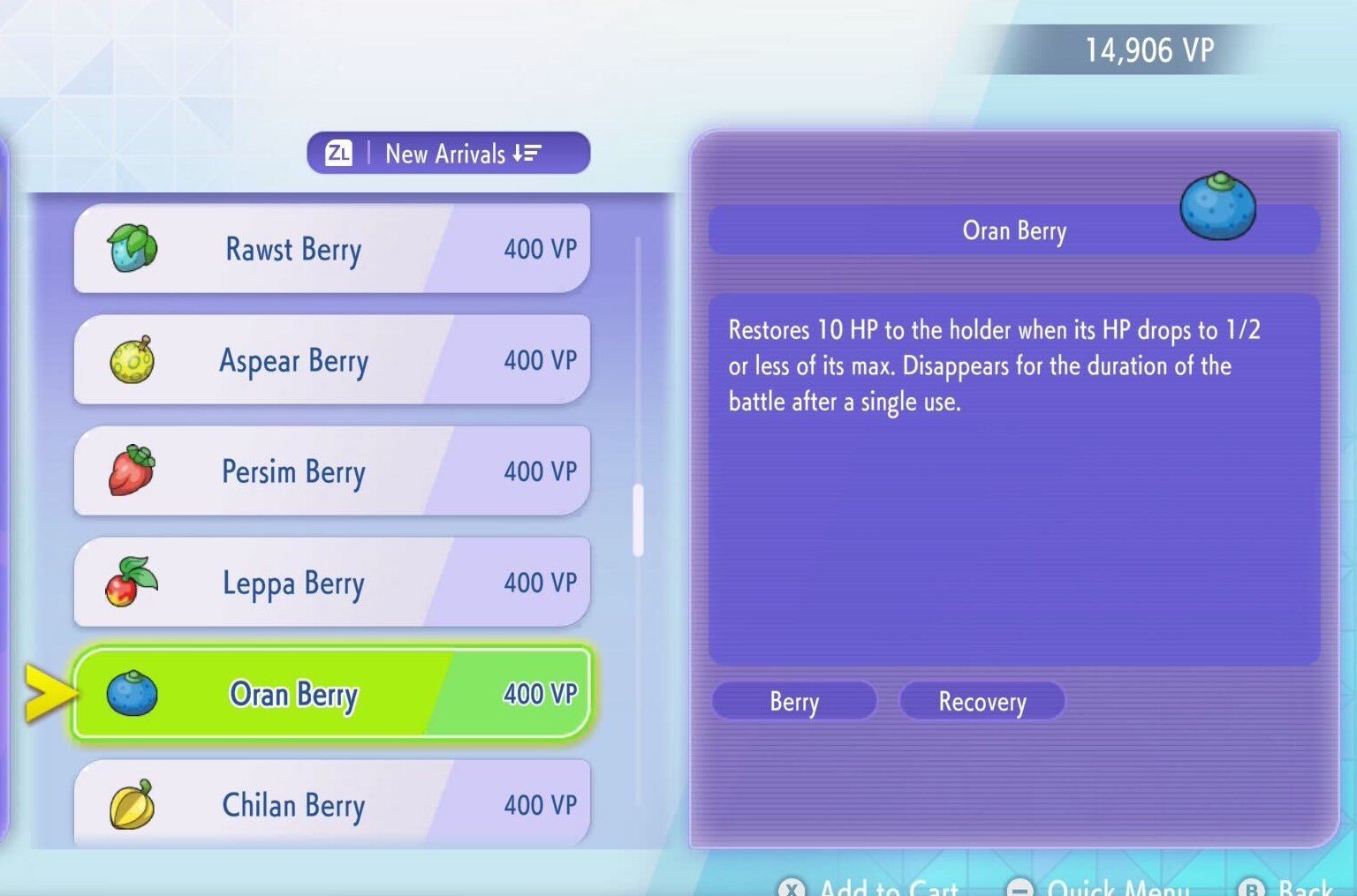 So sánh quả Berry