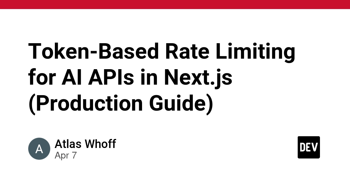 Giới thiệu giải pháp giới hạn tốc độ theo token cho API AI trên Next.js