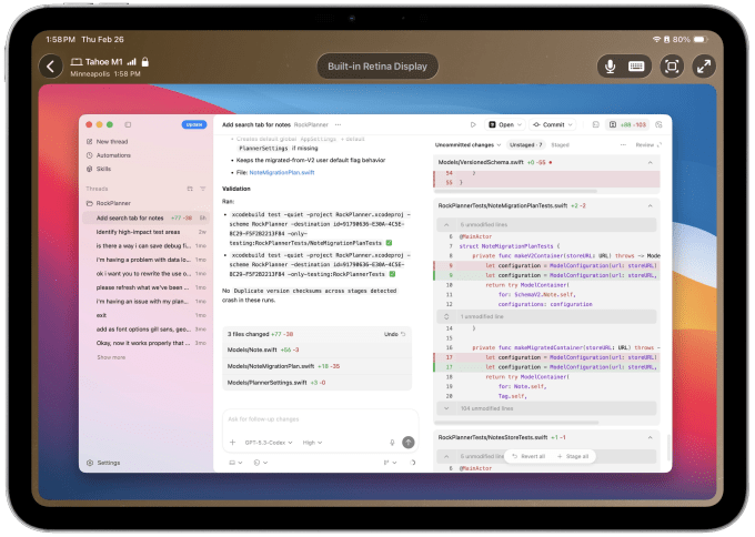 Giao diện Astropad Workbench trên iPad