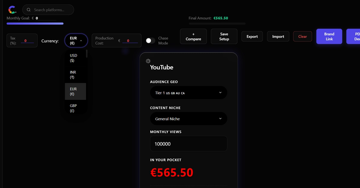 Xây dựng công cụ tính thu nhập cho Creator: Khi quyền riêng tư và Vanilla JS lên ngôi