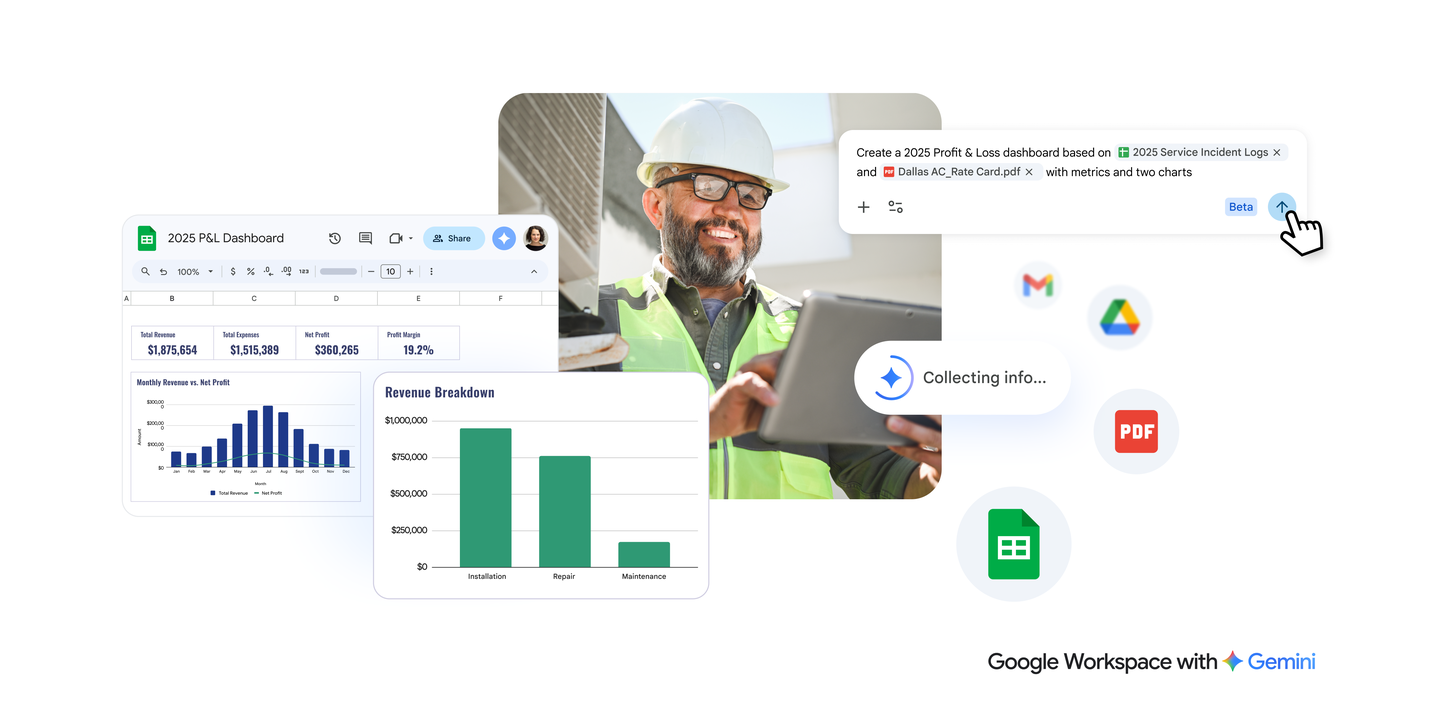 Google Gemini đạt hiệu suất hàng đầu trong việc xử lý dữ liệu trên Google Sheets