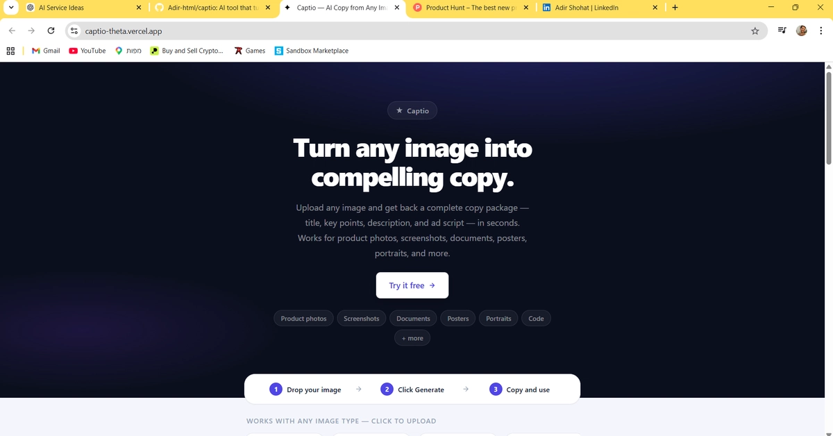 Captio: Công cụ AI biến hình ảnh thành văn bản có cấu trúc