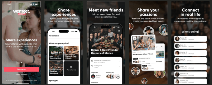 WeMeet App Interface