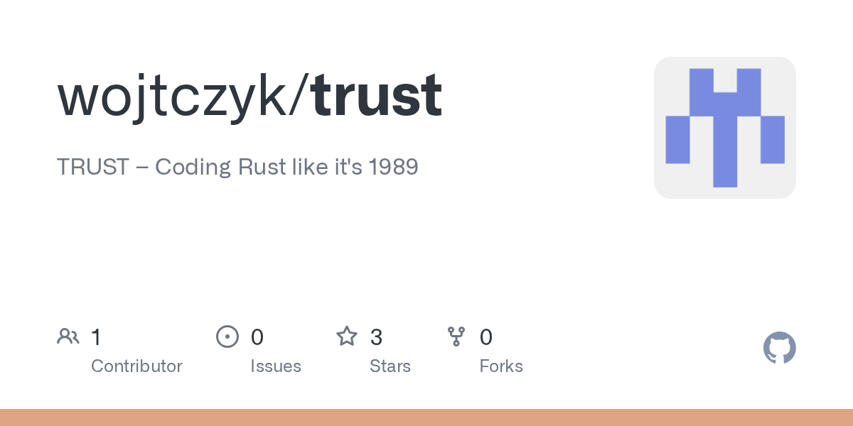 TRUST: Trải nghiệm lập trình Rust với giao diện hoài niệm kiểu DOS năm 1989