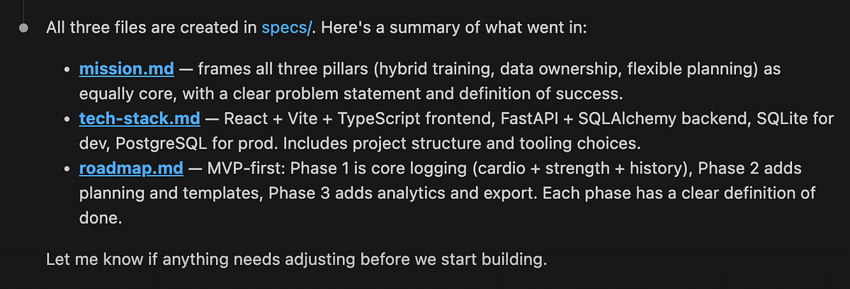 Spec Documents Structure
