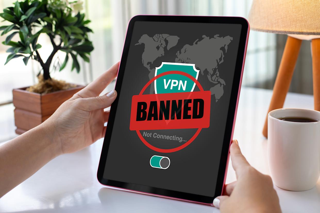 Minh họa về bảo mật internet và VPN