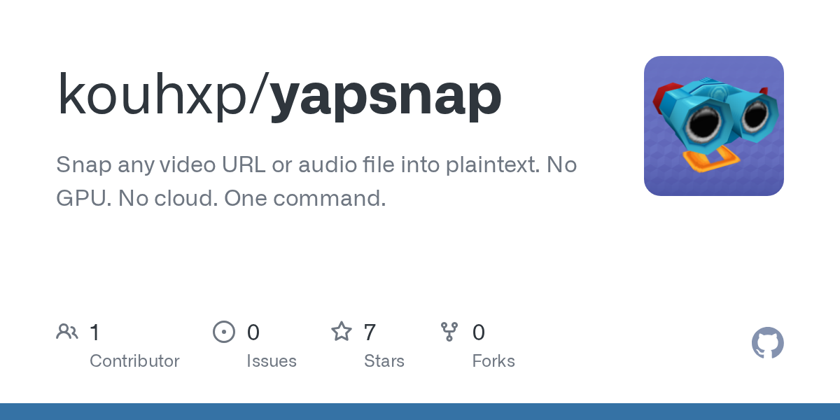 Yapsnap: Công cụ chuyển đổi video YouTube, TikTok thành văn bản chỉ bằng CPU