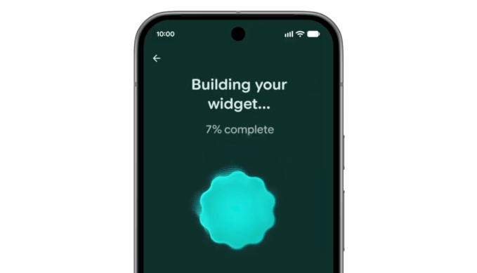 Giao diện tính năng Create My Widget