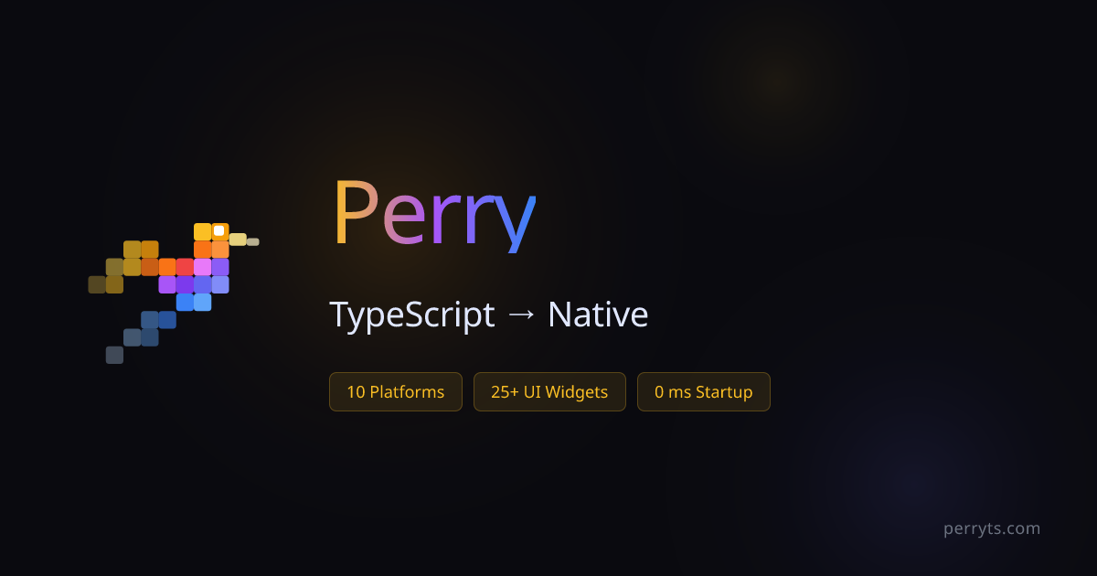 Perry: Biên dịch TypeScript trực tiếp thành tệp thực thi native với hiệu năng cao
