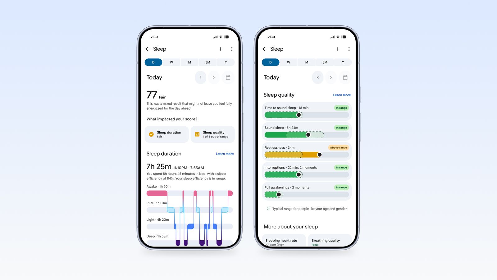 Theo dõi giấc ngủ trên ứng dụng Google Health