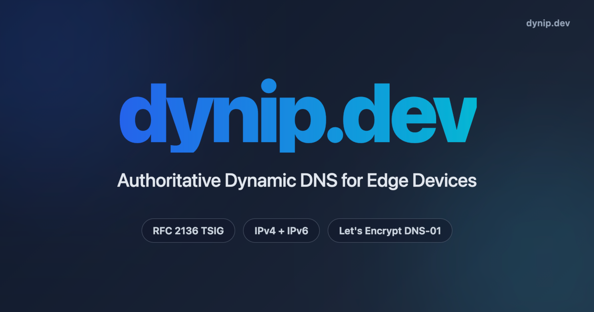 Giới thiệu DynIP: Dịch vụ Dynamic DNS tốc độ cao hỗ trợ IPv6 và DNSSEC