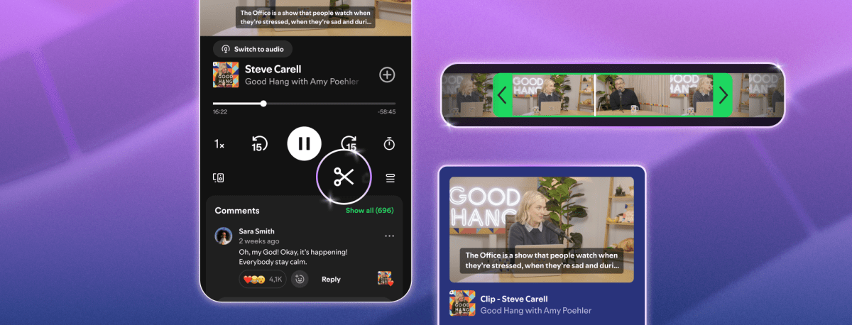 Spotify ra mắt tính năng cắt đoạn podcast, giúp chia sẻ khoảnh khắc yêu thích dễ dàng hơn