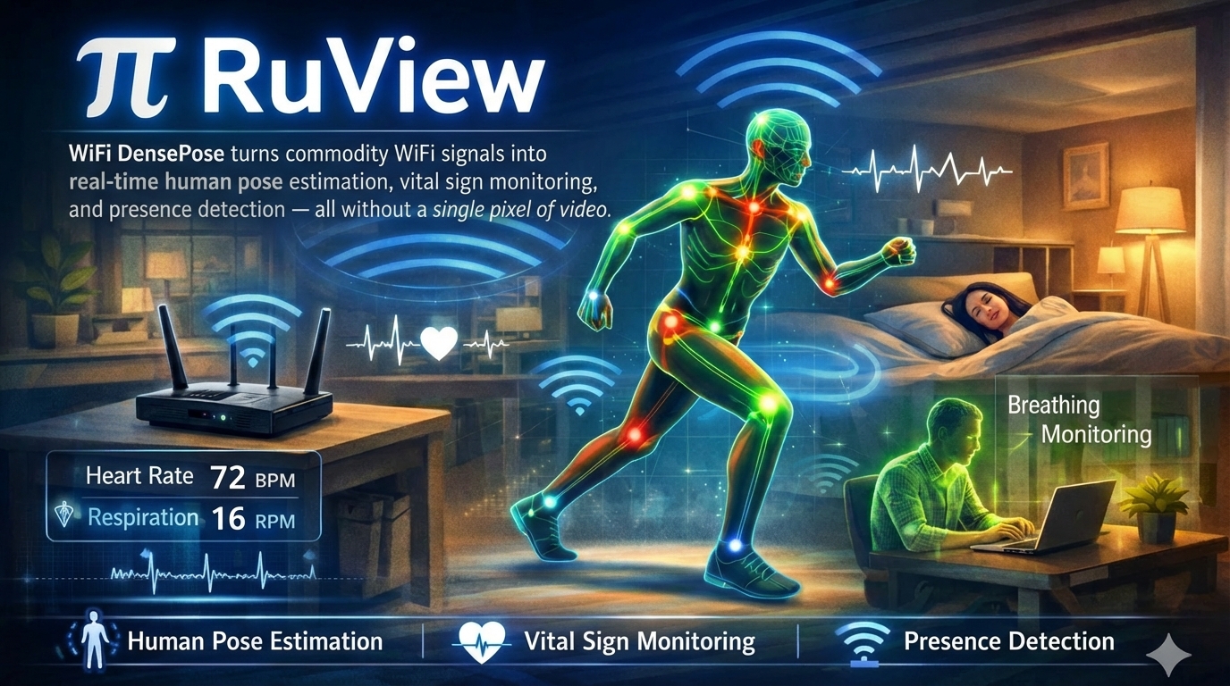 RuView: Biến sóng WiFi thành hệ thống giám sát xuyên tường và cảm biến sinh trắc không tiếp xúc