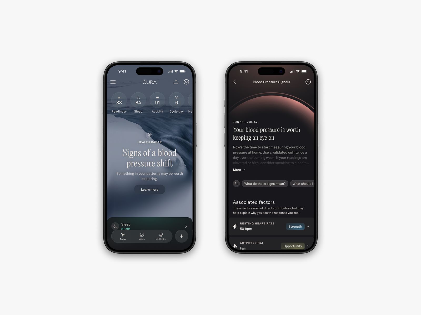 Tính năng Health Radar