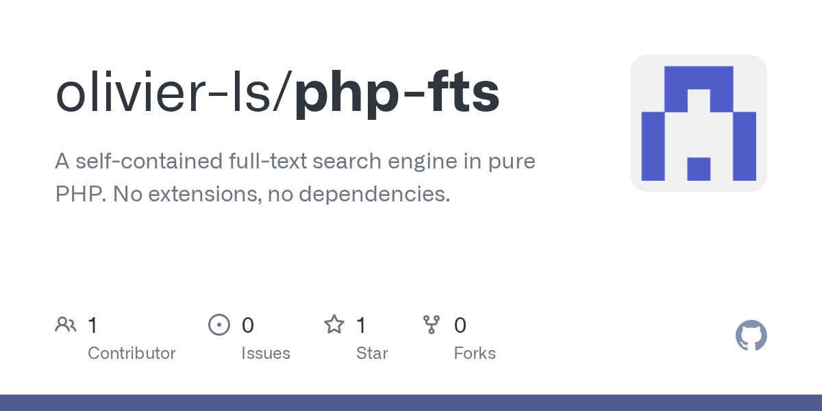 Giới thiệu PHP-fts: Động cơ tìm kiếm toàn văn viết bằng PHP thuần, không cần cài đặt extension