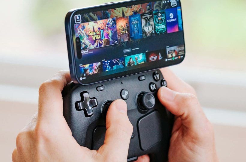 Basegrip cho phép gắn Steam Controller vào điện thoại