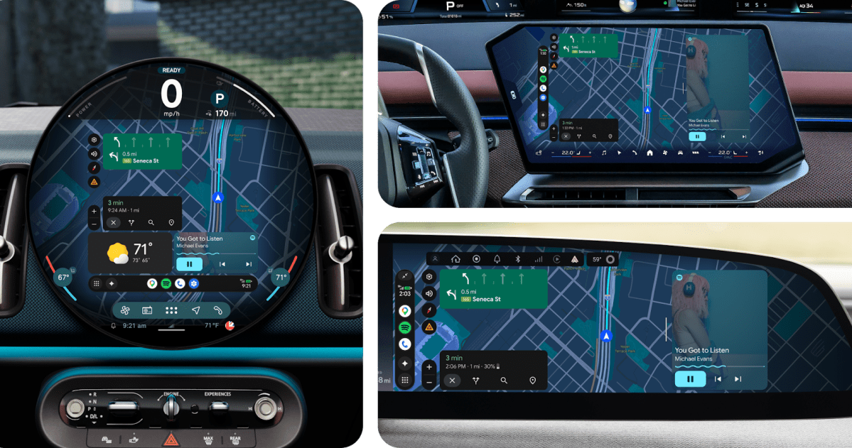 Android Auto: Bản cập nhật lớn nhất trong 10 năm, "lấp đầy" mọi kiểu màn hình xe hơi