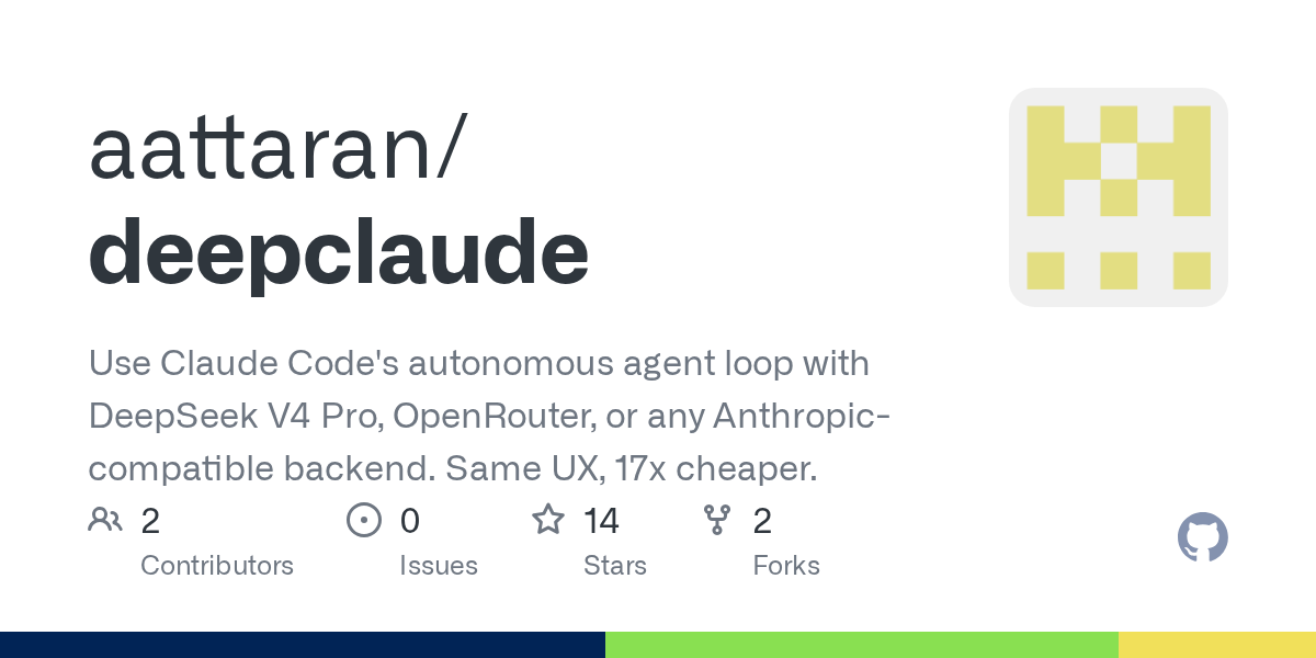 DeepClaude: Sử dụng Claude Code với DeepSeek V4 Pro để tiết kiệm chi phí lập trình
