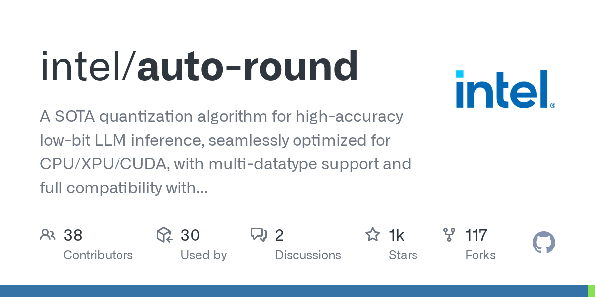 AutoRound: Bộ công cụ lượng tử hóa LLM tiên tiến giúp tối ưu hiệu suất và bộ nhớ