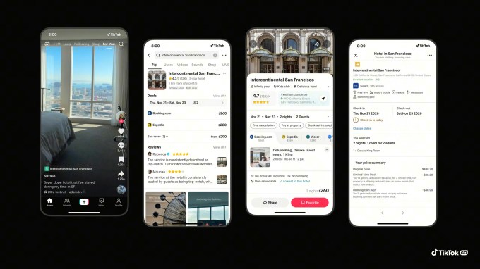 Giao diện đặt dịch vụ trên TikTok GO