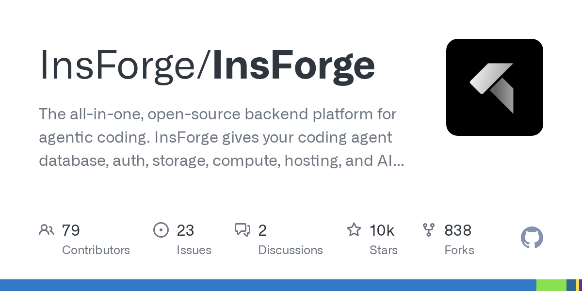 InsForge: Nền tảng backend mã nguồn mở dành riêng cho các tác nhân lập trình AI
