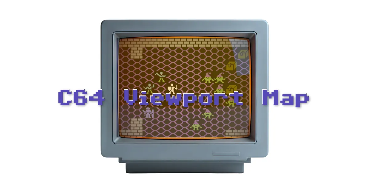 Cách tạo góc nhìn bản đồ kiểu Ultima và tối ưu hóa trên Commodore 64 BASIC