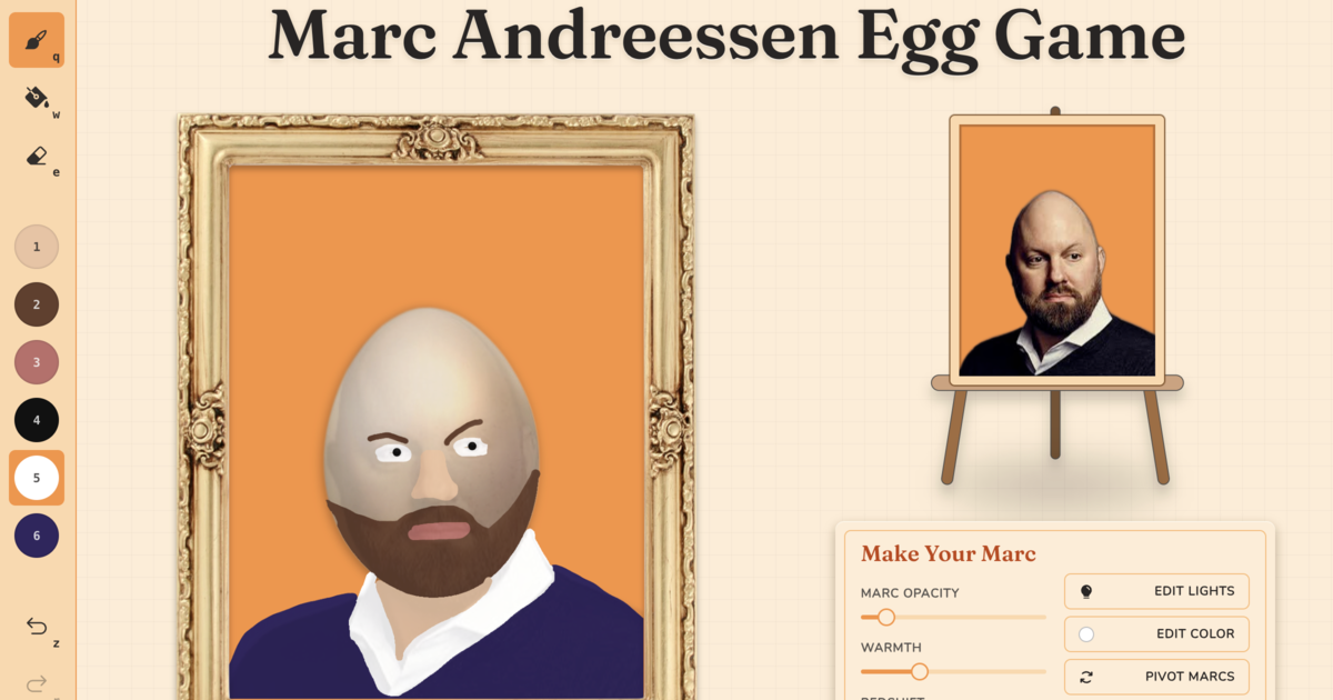Marc Andreessen Egg Game: Khi nhu cầu vẽ chân dung nhà đầu tư lên quả trứng bị đánh giá thấp
