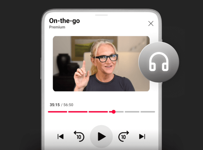 Chế độ nghe khi di chuyển trên YouTube
