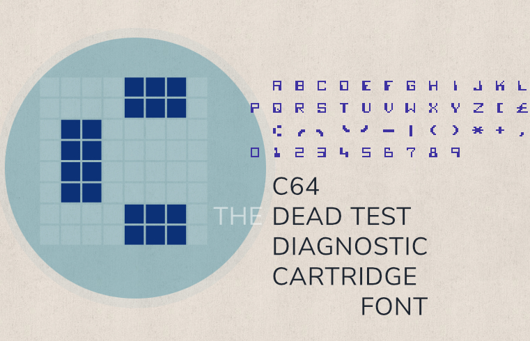 Giải mã phông chữ bí ẩn trên cartridge chẩn đoán "Dead Test" của Commodore 64