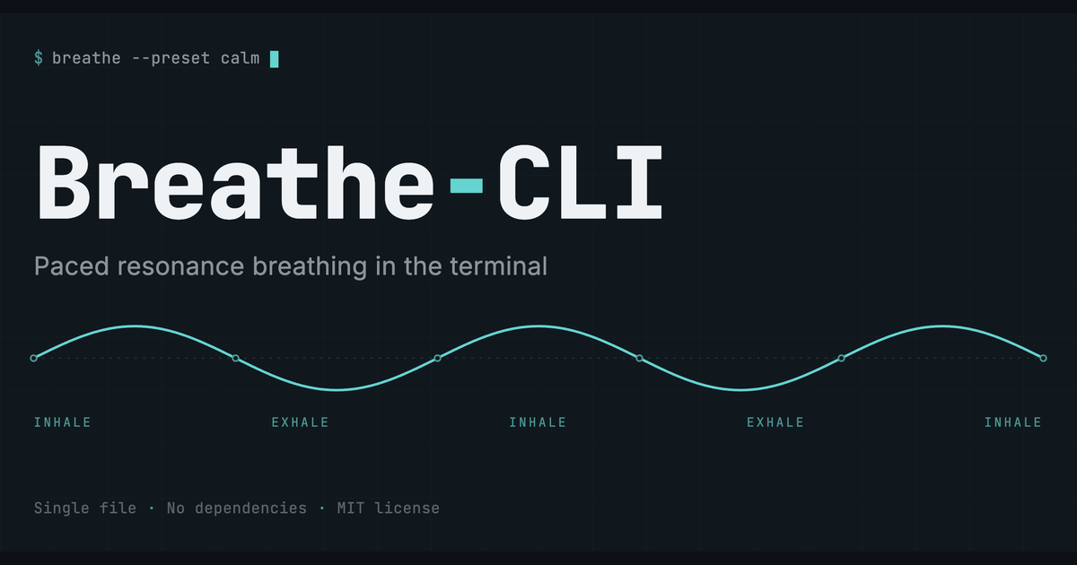 Breathe CLI: Công cụ hỗ trợ thở nhịp điệu trên terminal macOS dành cho lập trình viên