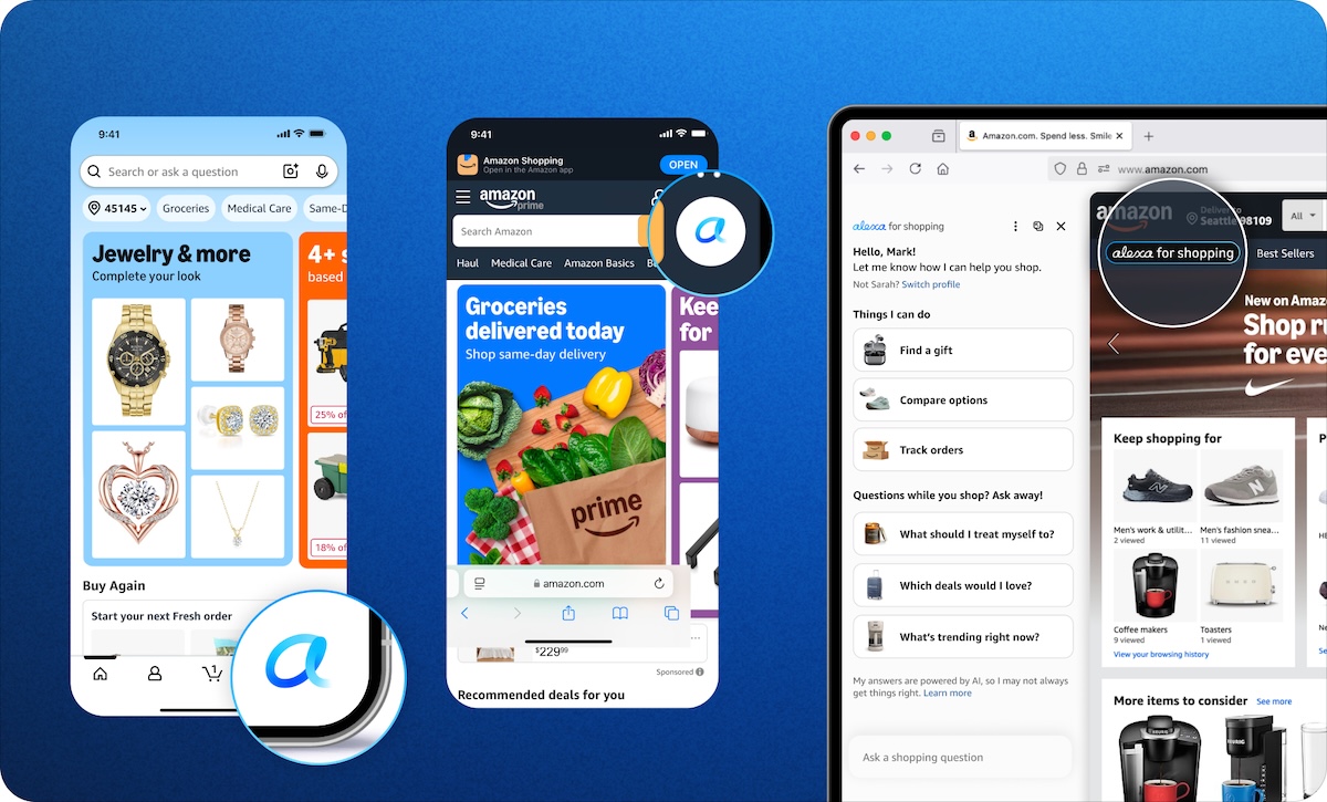 Amazon ra mắt Alexa for Shopping: Trợ lý mua sắm AI mới thay thế Rufus