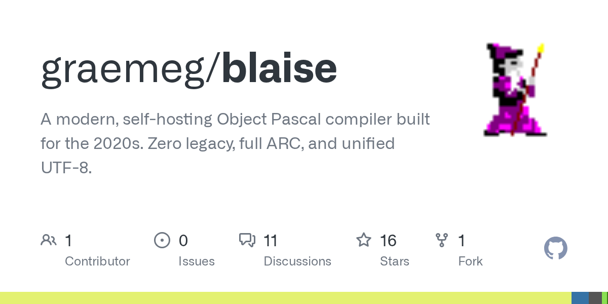 Blaise: Trình biên dịch Object Pascal hiện đại loại bỏ gánh nặng di sản
