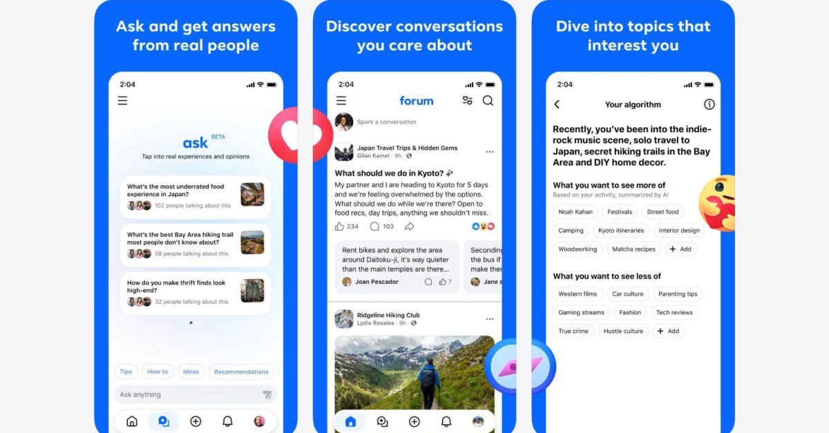 Meta ra mắt ứng dụng Forum: Kết hợp giữa Reddit, Facebook và Google AI Overview