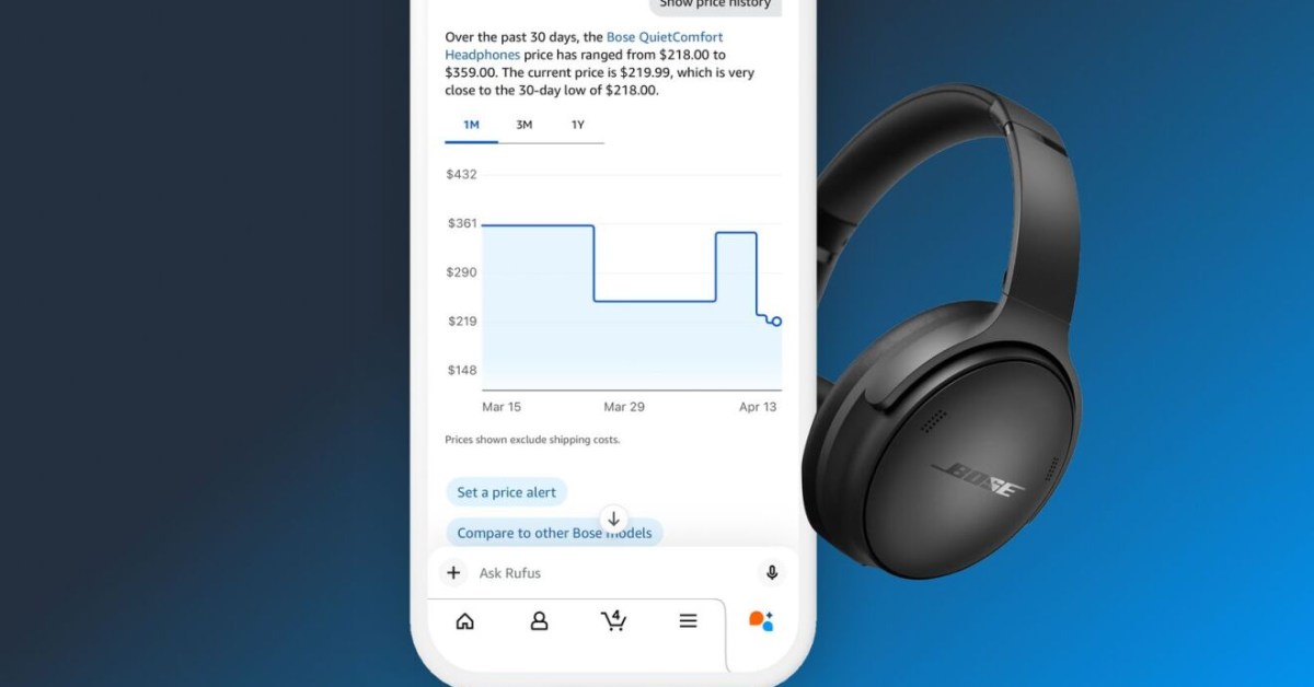 Amazon mở rộng tính năng theo dõi giá tích hợp AI, hiển thị lịch sử cả năm