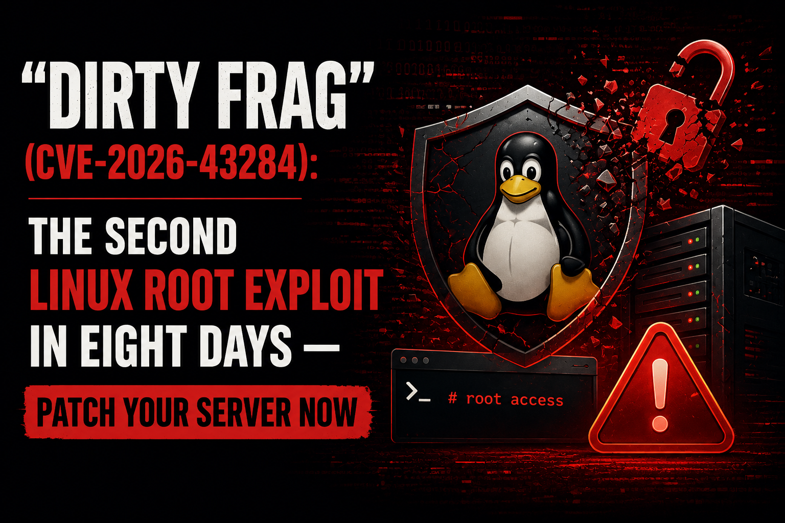 "Dirty Frag" (CVE-2026-43284): Lỗ hổng leo thang đặc quyền nghiêm trọng thứ hai trên Linux chỉ trong tám ngày