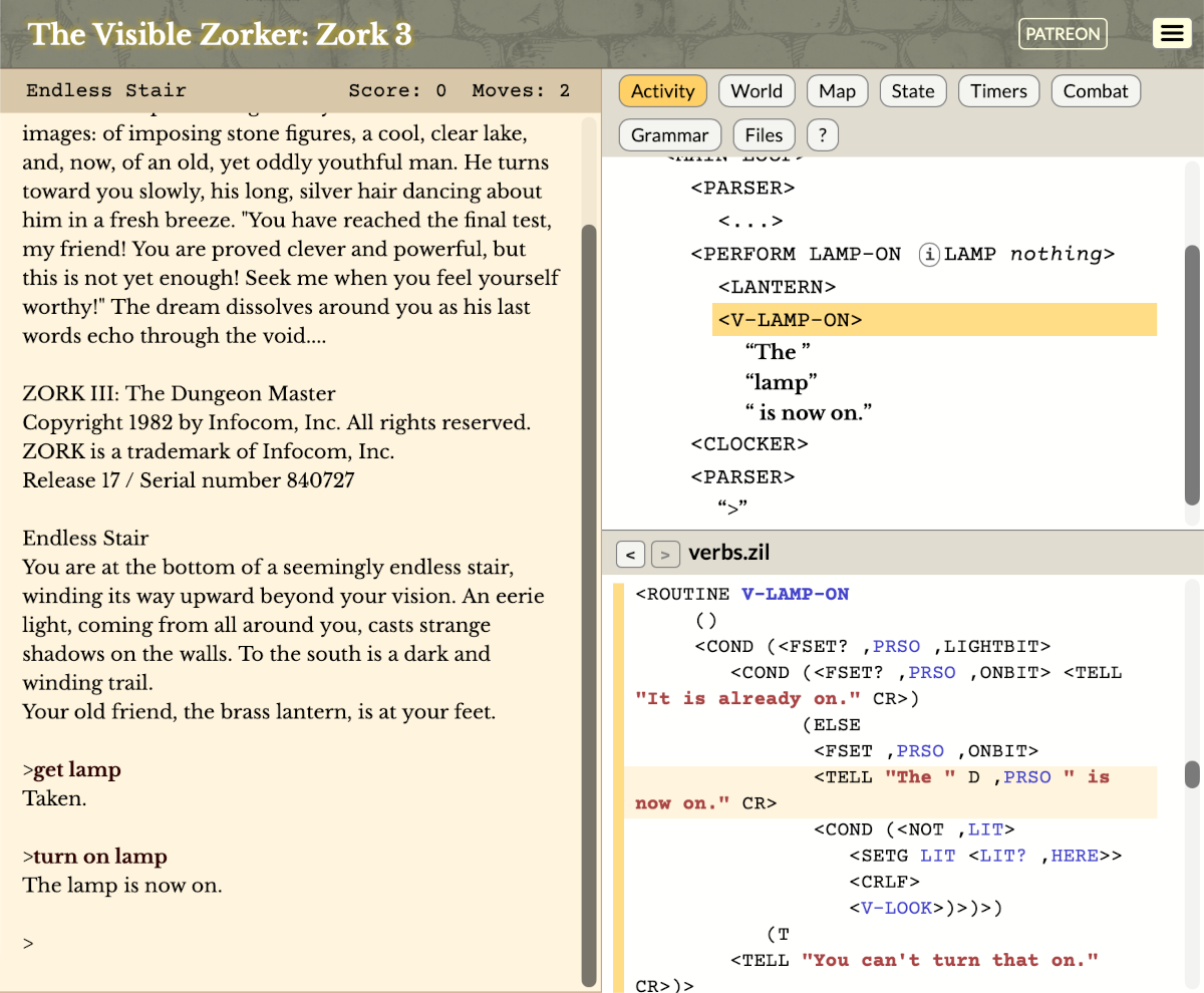 The Visible Zorker: Zork 3 - Khi thế giới game văn bản trở nên hữu hình