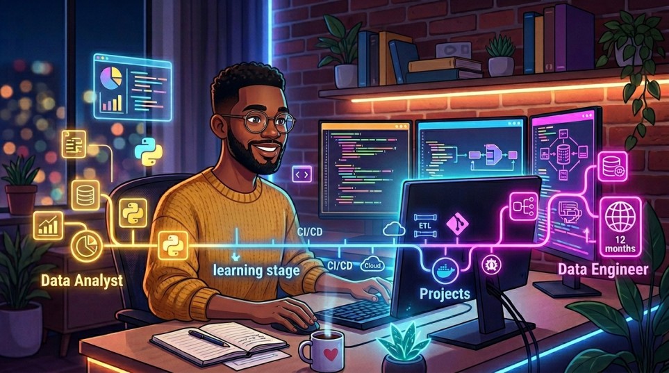 Chuyển mình từ Data Analyst sang Data Engineer: Lộ trình tự học 12 tháng