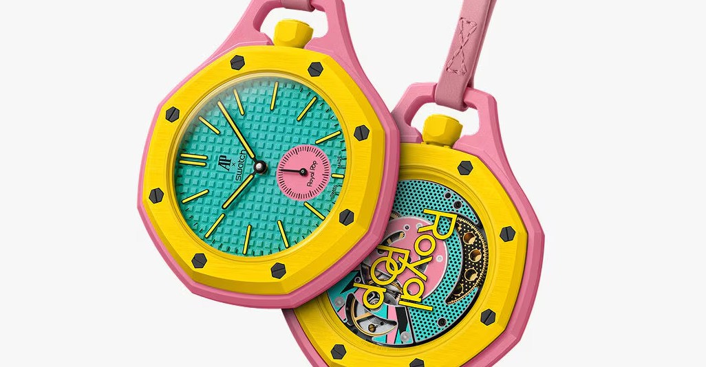 Audemars Piguet hợp tác cùng Swatch ra mắt đồng hồ bỏ túi Royal Pop giá 400 USD