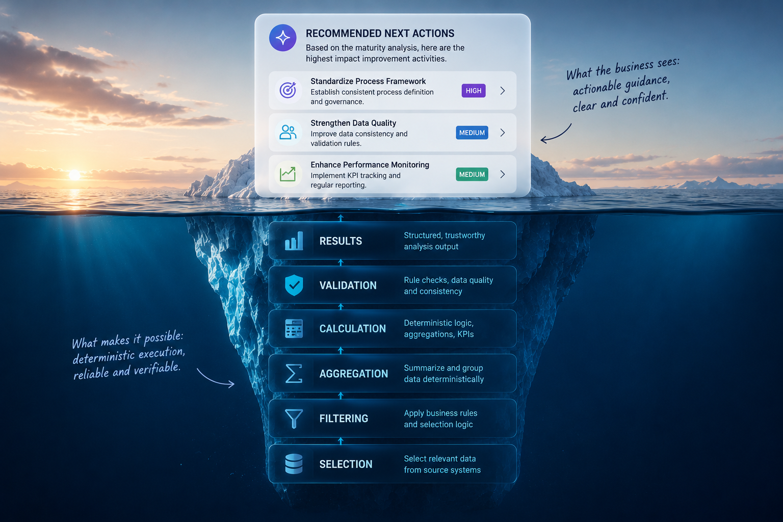 Hybrid AI: Kết hợp Phân tích Tất định với Lý luận LLM để Ngăn chặn Dữ liệu "Ảo"