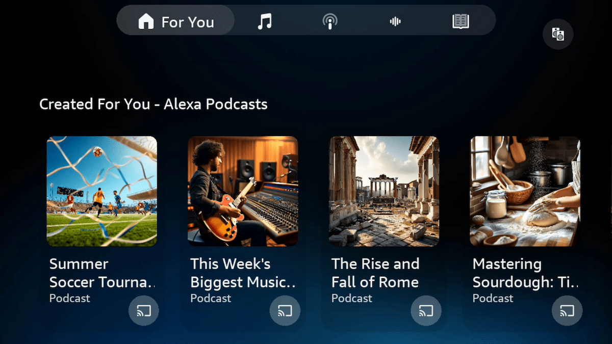 Alexa+ của Amazon ra mắt tính năng tạo podcast AI theo yêu cầu