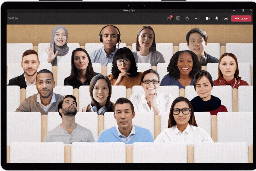 Chế độ Together Mode trên Microsoft Teams