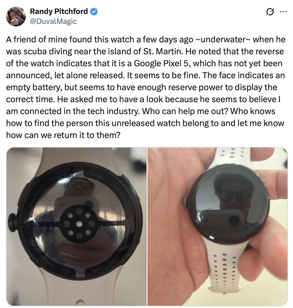 Ảnh chụp màn hình bài đăng của Randy Pitchford