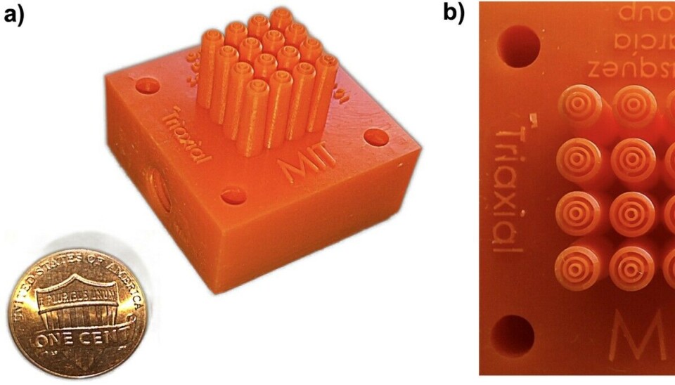 Mảng vòi phun điện ba trục được in 3D bởi các nhà nghiên cứu MIT