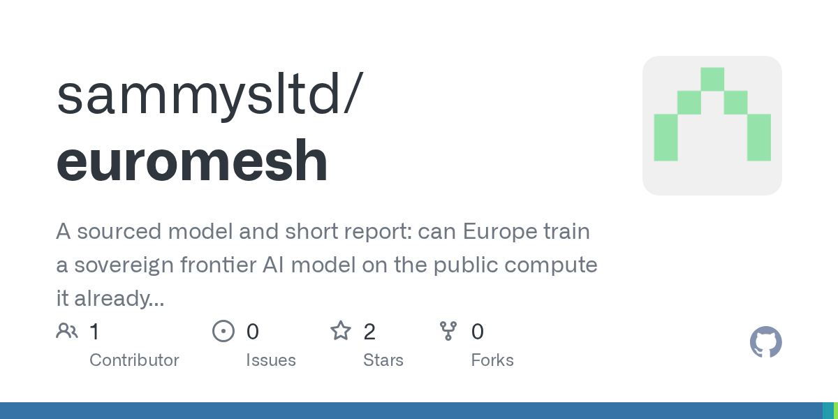 EuroMesh: Châu Âu có thể đào tạo mô hình AI hàng đầu bằng siêu máy tính hiện có?
